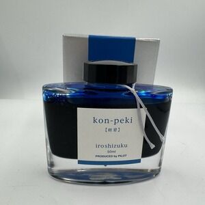 Pilot Iroshizuku Kon Peki 50ml Fountain Pen Ink Deep Azure Blue Japan 50ml
